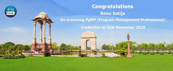 Congratulations Renu on Achieving PgMP..!